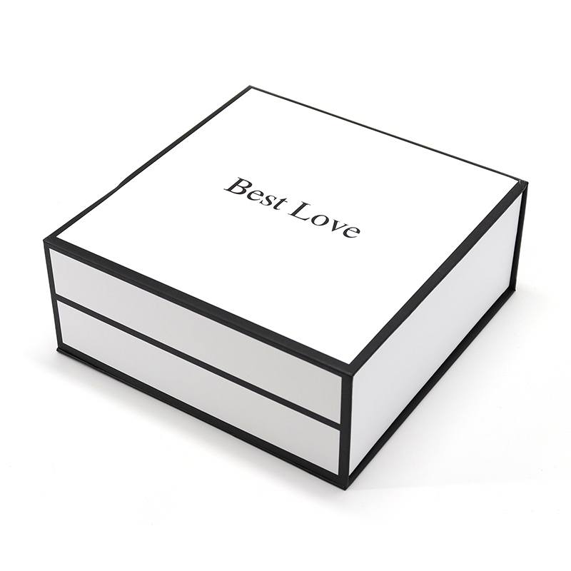 Роскошные белые магнитные клапаны бумажные коробки Flip Top подарочные коробки одежда платье ручной сумки белый почтовый ящик