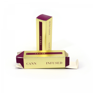 Косметическая складная коробка для переработанного бумаги Подарок бумаги Пользовательская помада Mascara Nails Польская упаковочная коробка для ногтей