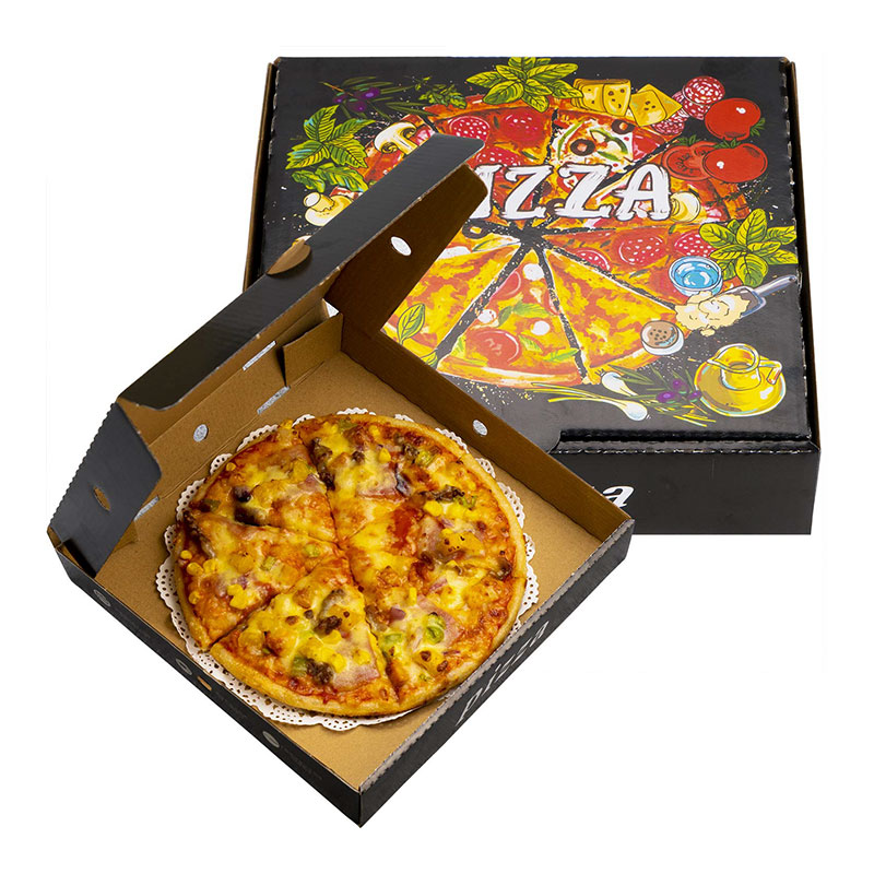 Cheap пользовательская коробка пиццы дизайна печати логотипа